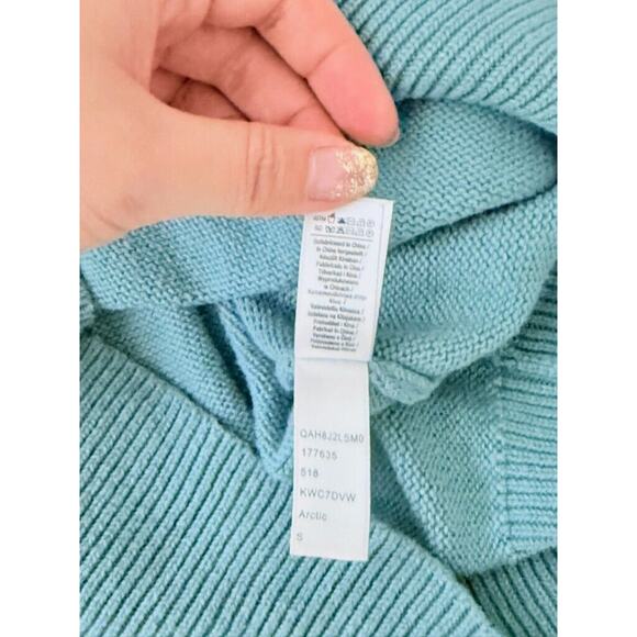 American Apparel Womens V Neck Knit Pullover Sweater 100 Cotton Small Preppy - Picture 6 of 8